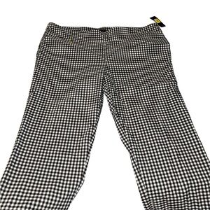 Classic Gingham Check Men's Chef Pants - Black and White